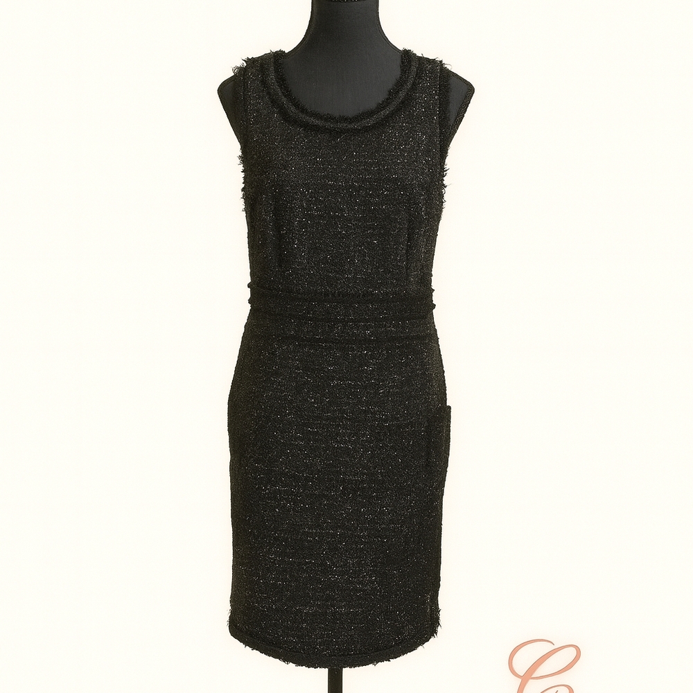 After-Hours Icon – Pink Tartan Black Tweed Dress (Size 6)